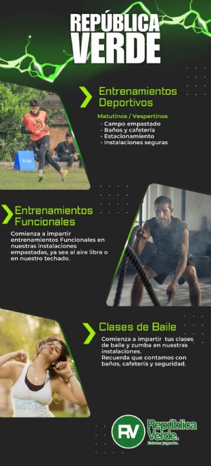 República Verde: entrenamientos deportivos, funcionales y clases de baile