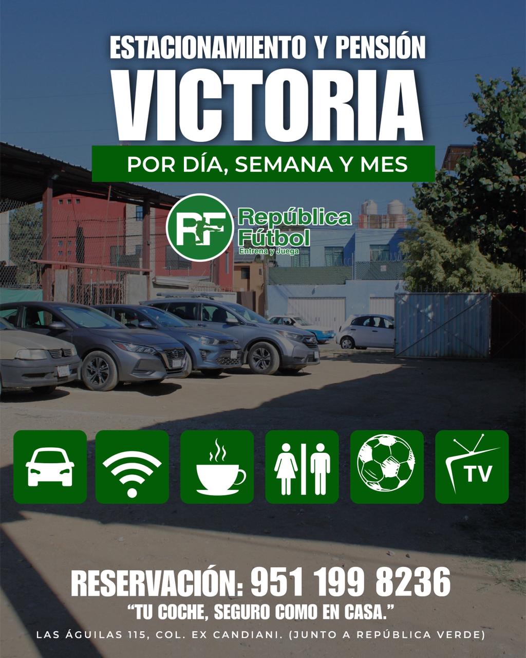 Estacionamiento y pensión Victoria, por día, semana y mes